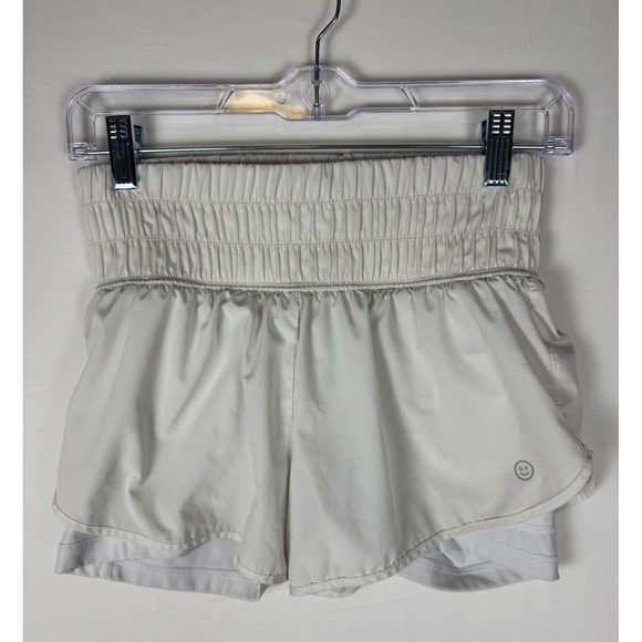 Gilly Hicks Pants - Gilly Hicks Flowy Athletic Shorts Womens XS White Lightweight Lined Active Y2K